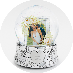 Customized Engravable Musical Snow Globe,snow Globe Wedding